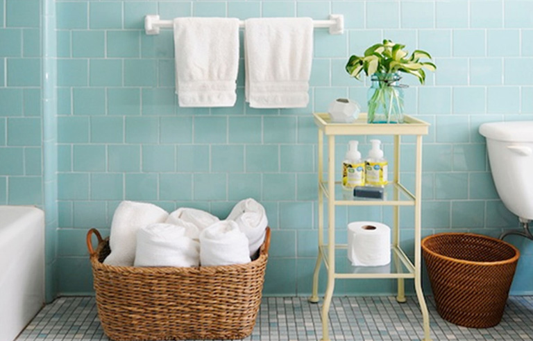 Modigt og fantasifyldt designerbadeværelse